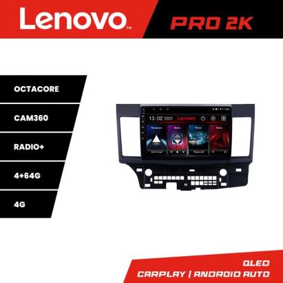 Navigație Android Mitsubishi Lancer 2008+ Lenovo QLED 2K 4+64GB 360