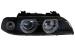 Faruri Angel Eyes BMW Seria 5 E39 Sedan Touring (1996-2003) Editie Negru Gri Performance AutoTuning