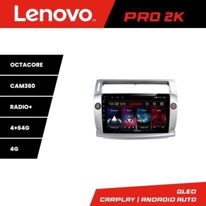 Navigație Android Citroen C4 2005-2010 Lenovo QLED 2K 4GB+64GB 360