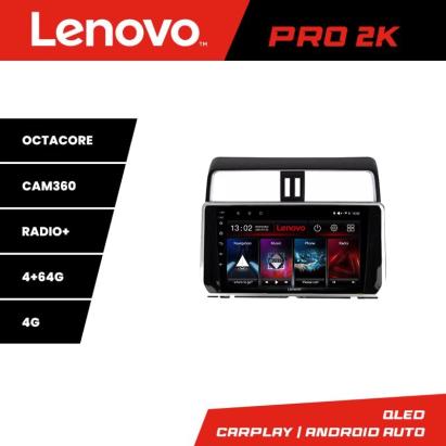 Navigație Toyota Prado J150 2018+ Lenovo QLED 2K Android 4GB+64GB
