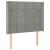 Tăblie de pat cu aripioare gri deschis 83x16x118/128 cm catifea GartenMobel Dekor