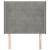 Tăblie de pat cu aripioare gri deschis 83x16x118/128 cm catifea GartenMobel Dekor