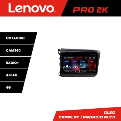 Navigație Android Honda Civic 2012-2015 Lenovo QLED 2K 4GB+64GB 360