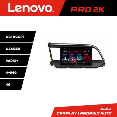 Navigație Android Hyundai Elantra 2018+ Lenovo QLED 2K, 4GB+64GB, 360