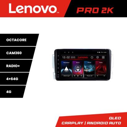 Navigație Android Lenovo 2K QLED 4+64GB pentru Mercedes C, CLK și G