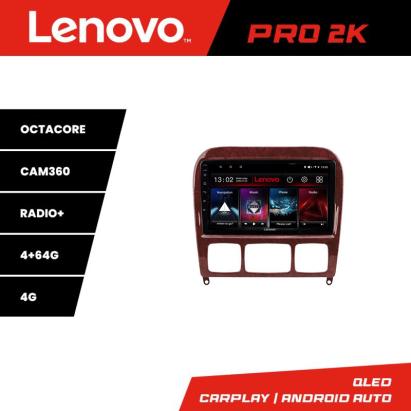 Navigație Android Mercedes Clasa S W220 1998-2005 Lenovo QLED 2K 4+64GB