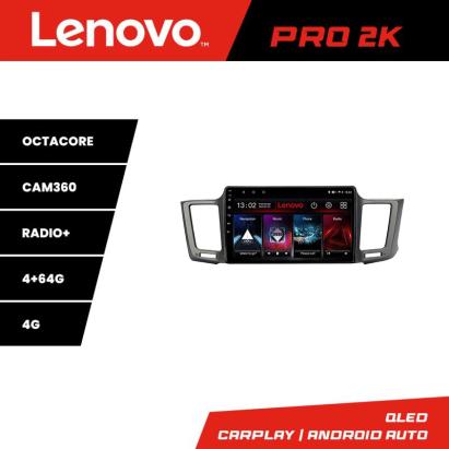 Navigație Toyota RAV4 2013-2018 Lenovo Pro 2K, QLED, 4GB+64GB, 360