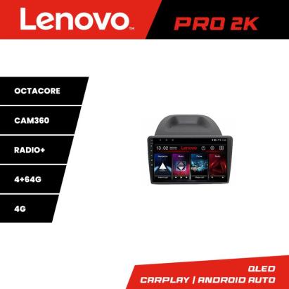 Navigatie Android Ford Fiesta 2012-2018 Lenovo QLED 2K 4GB+64GB 360