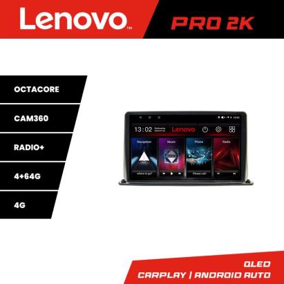 Navigație auto universală 2DIN Lenovo QLED 2K, 8 core, 4GB+64GB, 360