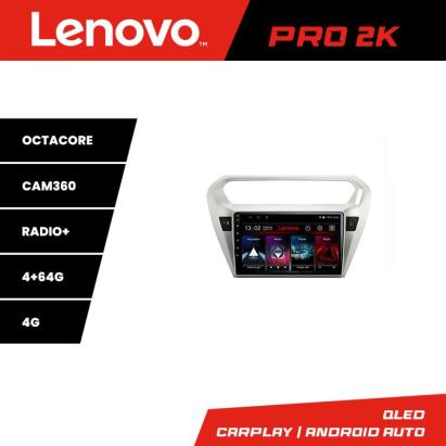 Navigație Lenovo Peugeot 301 și Citroen C-Elysee QLED 2K 4+64 Android