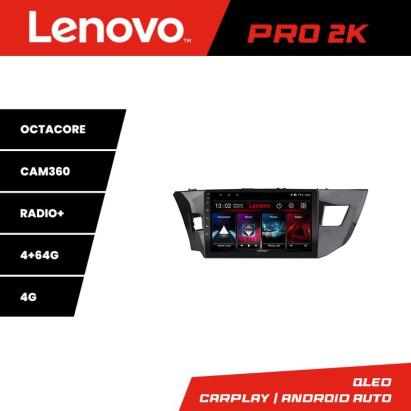 Navigație Toyota Corolla 2013-2017 Lenovo Pro 2K QLED 4+64GB Android