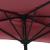 Umbrelă de balcon, tijă aluminiu bordo 300x155x223cm semirotund GartenMobel Dekor
