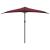 Umbrelă de balcon, tijă aluminiu bordo 300x155x223cm semirotund GartenMobel Dekor