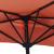 Umbrelă balcon tijă aluminiu cărămiziu 300x155x223cm semirotund GartenMobel Dekor