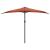 Umbrelă balcon tijă aluminiu cărămiziu 300x155x223cm semirotund GartenMobel Dekor