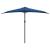 Umbrelă balcon, tijă aluminiu albastru 300x155x223cm semirotund GartenMobel Dekor