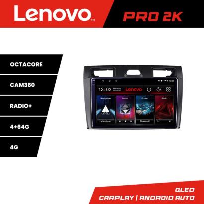 Navigație Android Ford Fiesta MK5 2002-2008 QLED 2K 4GB+64GB GPS 360 Lenovo