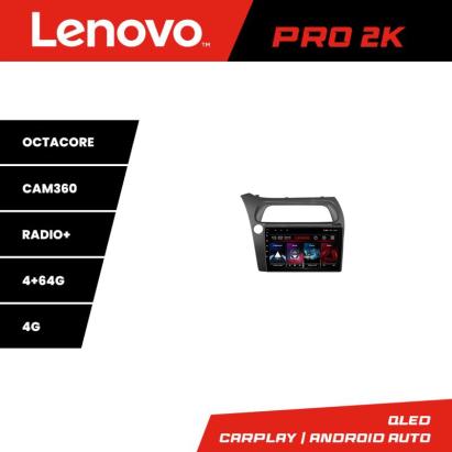 Navigație Android Honda Civic Hatchback 2006-2012 Lenovo QLED 2K 4GB+64GB