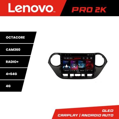 Navigatie Hyundai i10 2013-2019 Lenovo QLED 2K 4GB+64GB Android 360