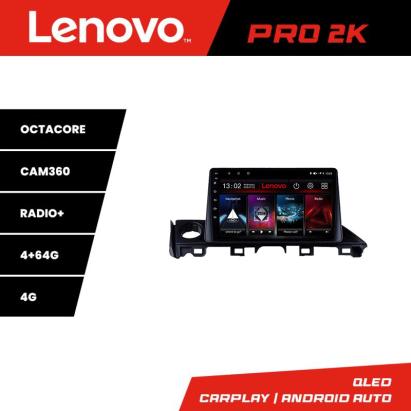 Navigație Mazda 6 2018+ Lenovo QLED 2K 4+64GB Android cu 360