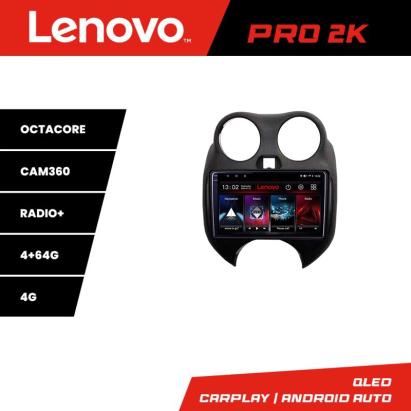 Navigație Android Nissan Micra 2010-2014 QLED 2K, 8 nuclee, 4+64GB, 360