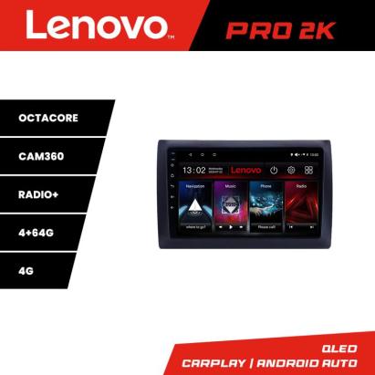 Navigație auto Fiat Stilo Lenovo QLED 2K 4GB+64GB Android cu 360