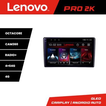 Navigație auto Toyota cu Android, QLED 2K, 8 nuclee, 4GB+64GB, 360