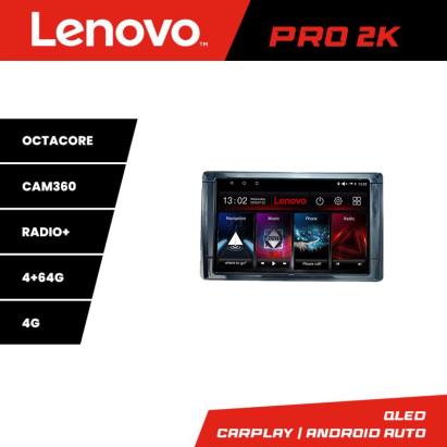 Navigație Toyota 2DIN Lenovo QLED 2K, 8 nuclee, 4GB+64GB, 360