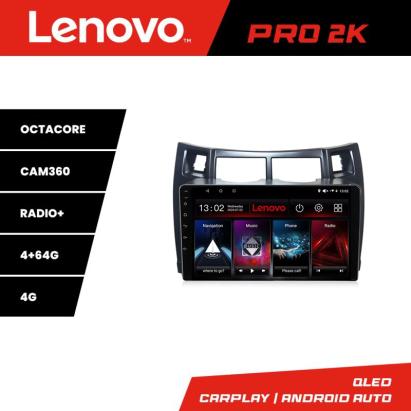 Navigație Toyota Yaris 2008-2011 Lenovo QLED 2K, 4GB+64GB, Android