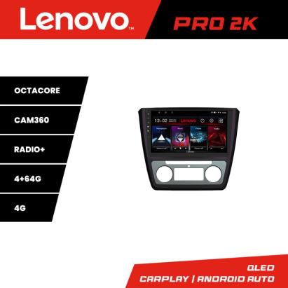 Navigatie Lenovo QLED 2K 4+64 Android pentru Skoda Yeti 2009-2014