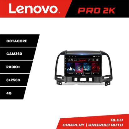 Navigație Hyundai Santa Fe 2006-2011 Lenovo QLED 2K 8+256GB Android