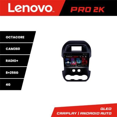 Navigație Android Ford Ranger 2011-2015 QLED 2K 8+256GB 360 Lenovo