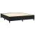 Pat box spring cu saltea, negru, 160x200 cm, catifea GartenMobel Dekor