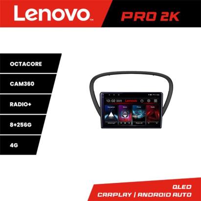 Navigație Android Peugeot 607 cu GPS, QLED 2K, 8GB RAM, 256GB și 360