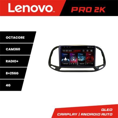 Navigație Android Lenovo Fiat Doblo 2015-2018 QLED 2K 8GB+256GB