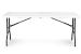 Masă de catering pliabilă 180 cm, tip valiză, albă, Homelux