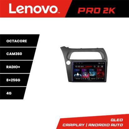 Navigatie Lenovo Honda Civic Hatchback 2006-2012 QLED 2K 8GB+256GB Android