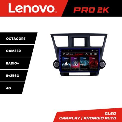 Navigație Toyota Highlander 2007-2013 Android QLED 2K 8GB+256GB 360 Lenovo
