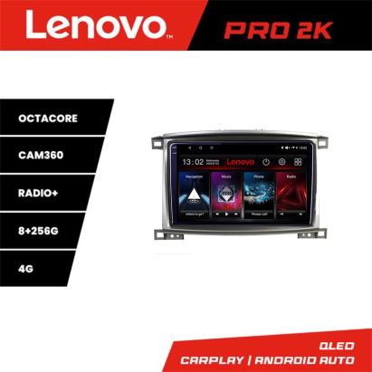 Navigatie Toyota Land Cruiser L100 2002-2008 Lenovo QLED 2K 8GB+256GB