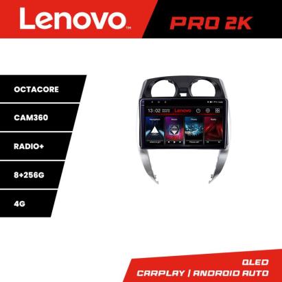 Navigație Android Nissan Note 2012-2019 QLED 2K, 8GB RAM, 256GB, 360 Lenovo