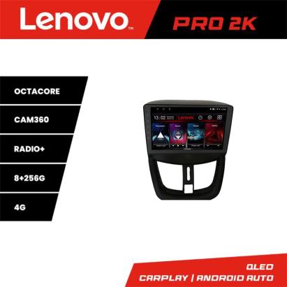 Navigație Android Peugeot 207 Lenovo QLED 2K 8GB RAM 256GB 360
