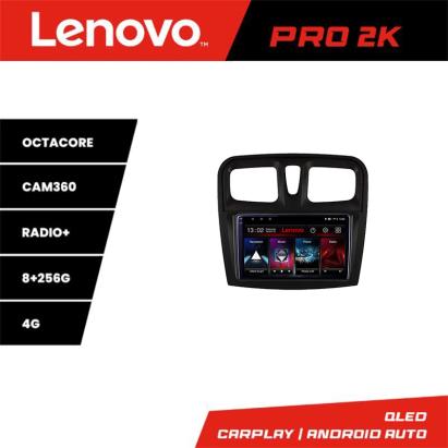 Navigație Android Dacia Sandero 2012-2020 QLED 2K, 8GB+256GB, 360 Lenovo