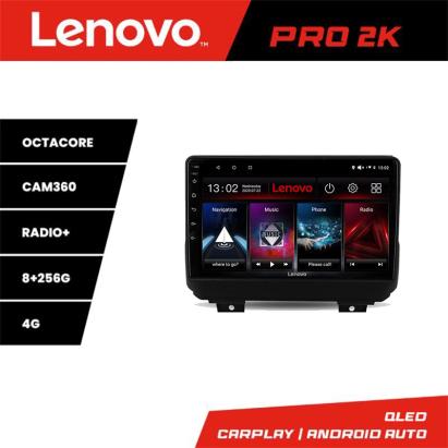 Navigație Android Jeep Wrangler 2018+ Lenovo QLED 2K 8GB+256GB 360