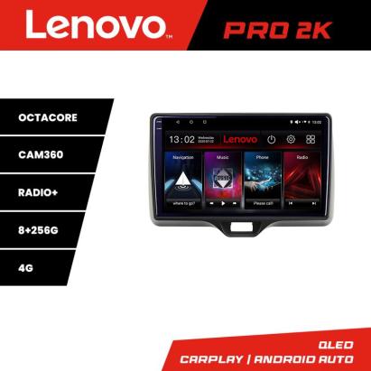 Navigație Android Toyota Yaris 2020+ QLED 2K, 8GB RAM, 256GB, 360, Lenovo