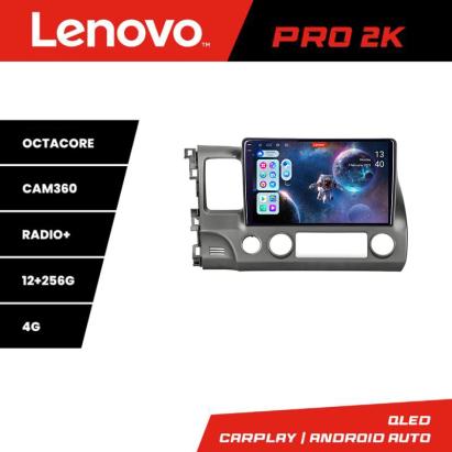 Navigație Android Lenovo QLED 2K 12+256 pentru Honda Civic Sedan 2005-2011