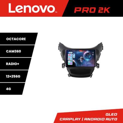 Navigație Android Hyundai Elantra 2011-2013 Lenovo 2K QLED 12+256GB 360