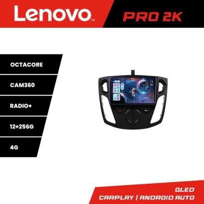 Navigatie Android Ford Focus 3 Lenovo QLED 2K, 12+256GB, 360