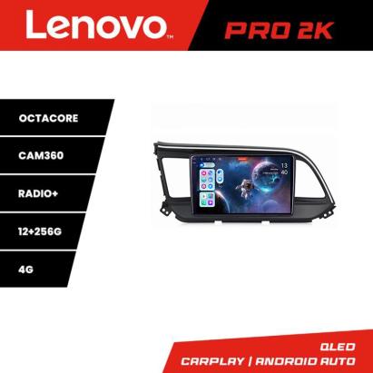 Navigație Android Hyundai Elantra 2018+ Lenovo QLED 2K 12GB+256GB