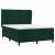 Pat box spring cu saltea, verde închis, 140x190 cm, catifea GartenMobel Dekor