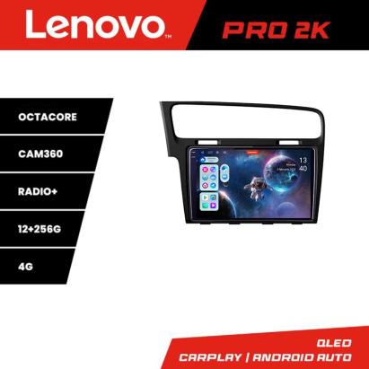Navigatie VW Golf 7 Lenovo Pro 2K QLED 12+256 GB Android cu 360